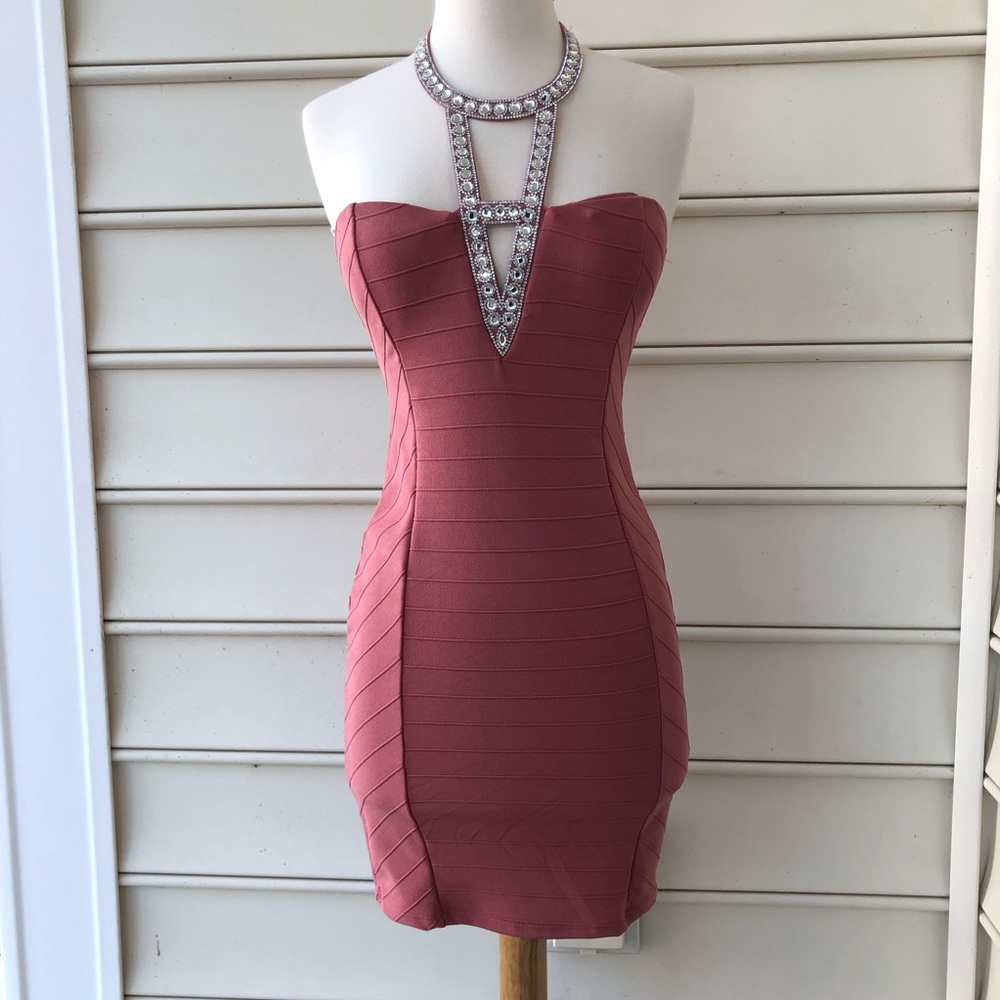 Papaya mini dress